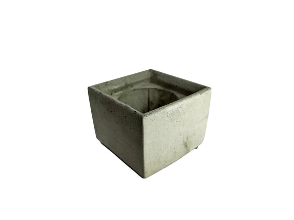 Small Square Concrete Planter: Succulents pot